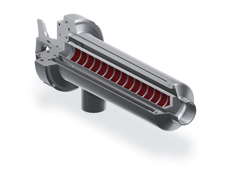 Magnetic rods in the product flow