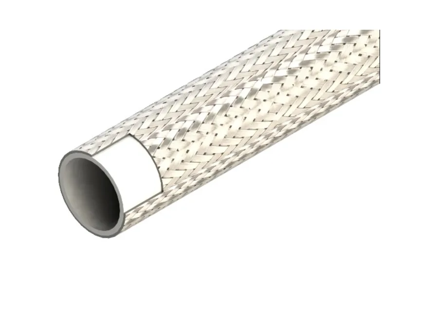 PTFE, Edelstahlgeflecht